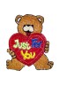 Taiwan Made I Love You & JUST for You Stich Art Iron on Embroidery Patches Decoration for Clothes (SAIP23)